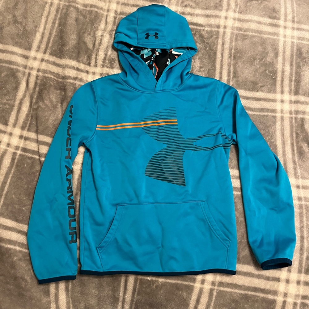 Under Armour Blue Boys Hoodie Size Large